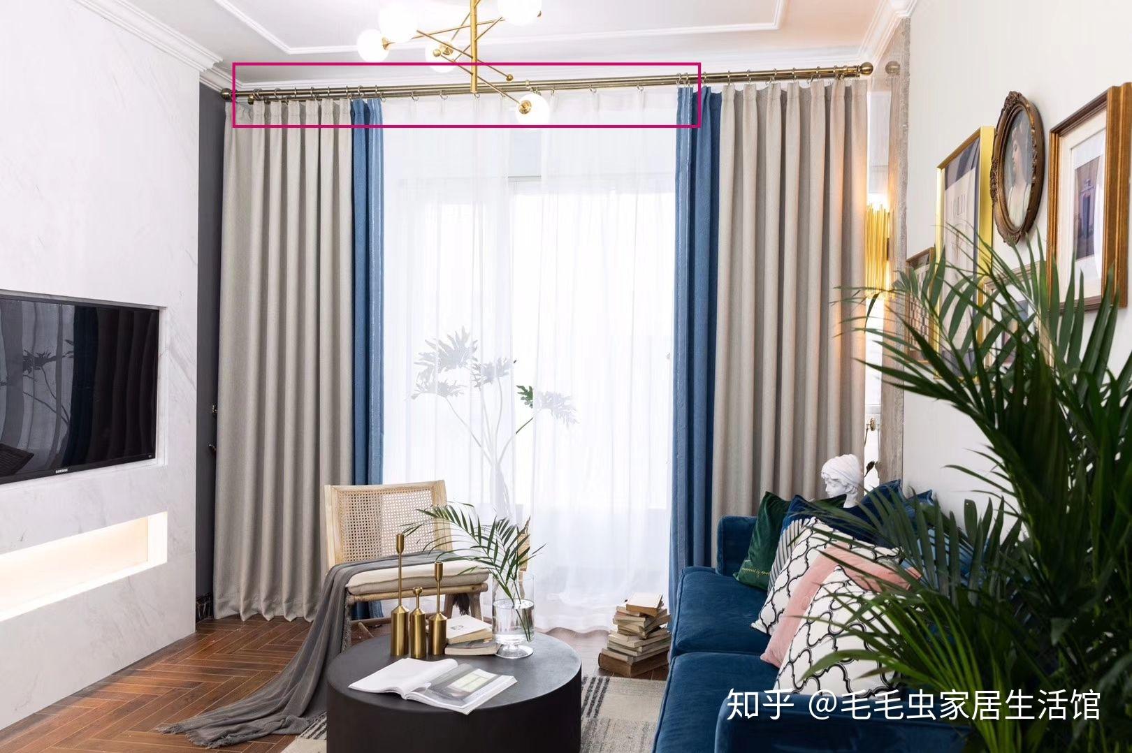 石膏线顶窗帘用罗马杆还是窗帘罩