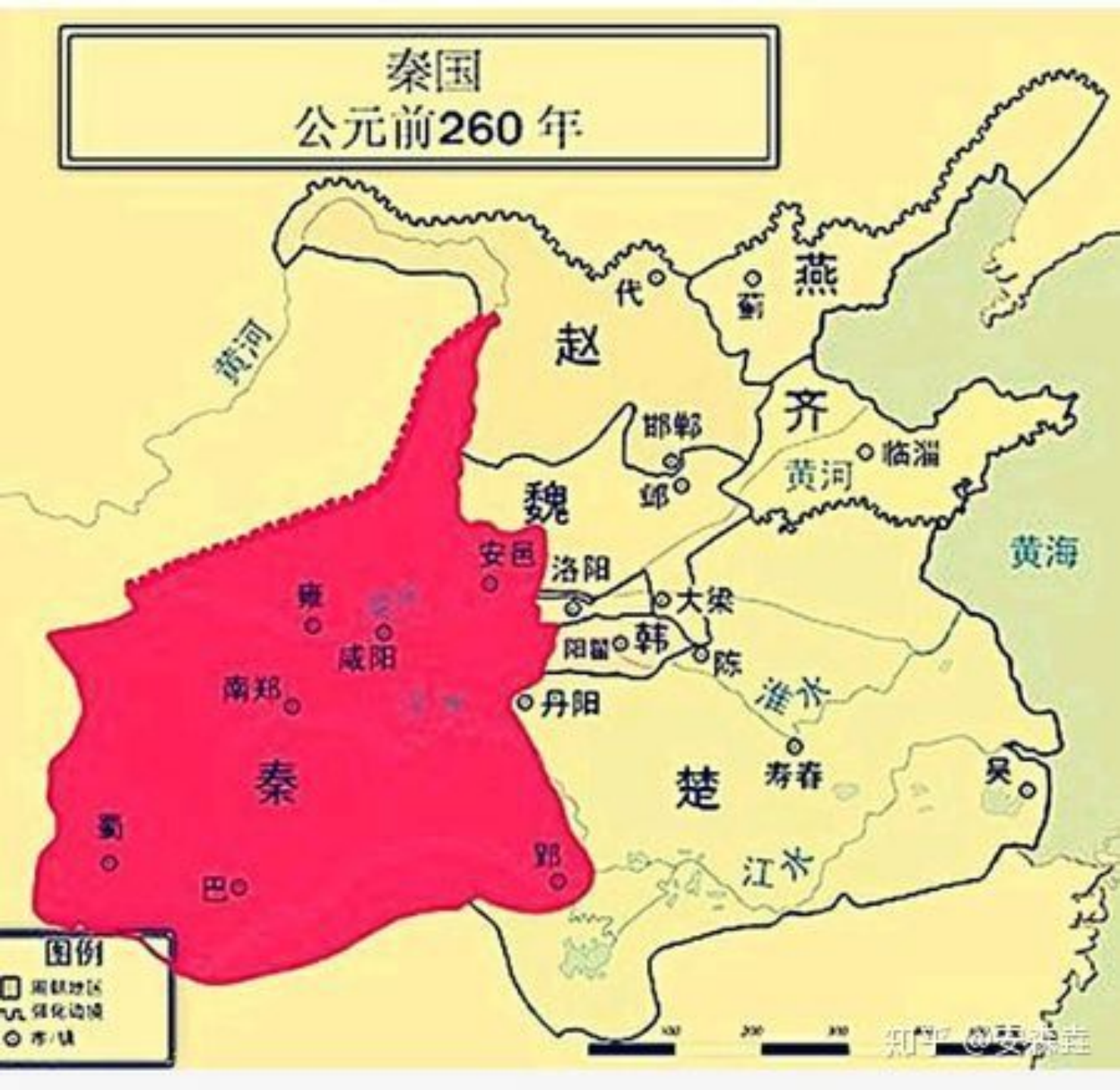 图 21:秦楚战争示意图 图 21:秦楚战争示意图