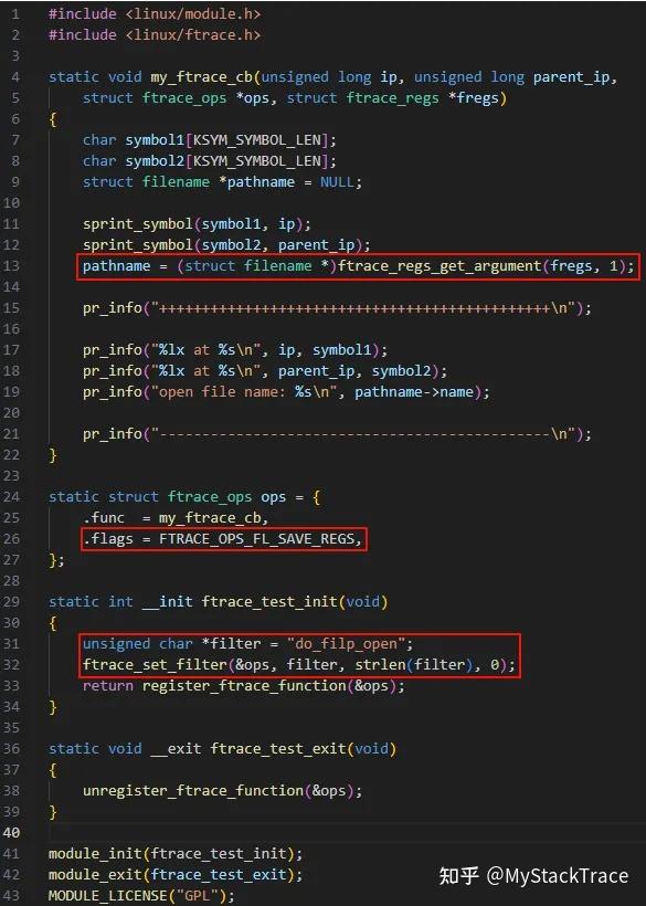 利用 Ftrace 轻松 Hook Linux 内核函数 - 知乎