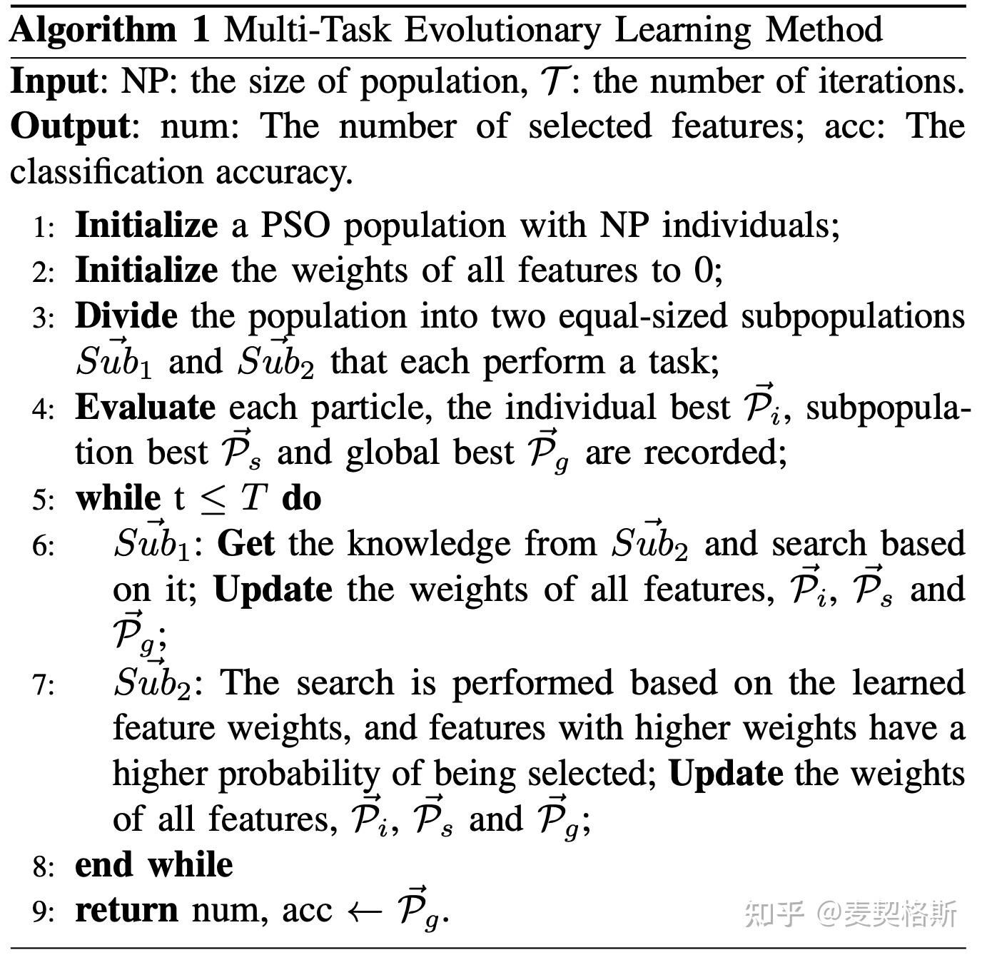 面向高维特征选择的高效多任务进化学习 | Efficient Multi-Task Evolutionary Learning - 知乎