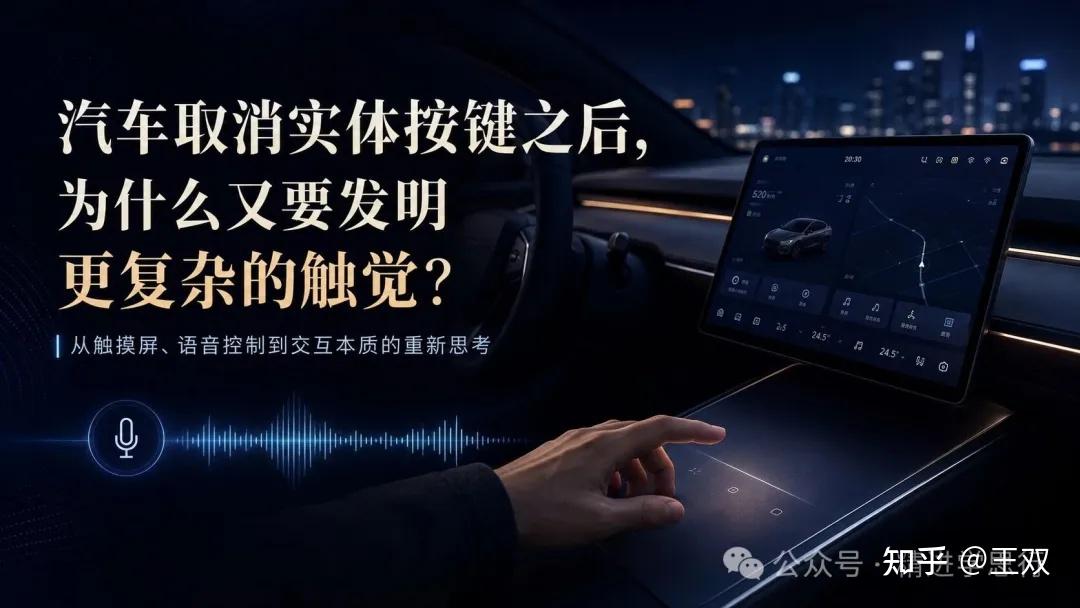 汽车取消实体按键之后,为什么又要发明更复杂的触觉?