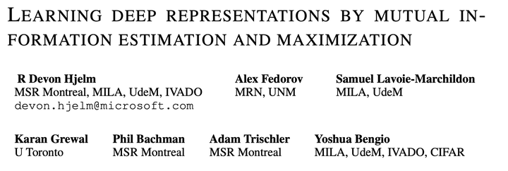 Deep InfoMax - 知乎