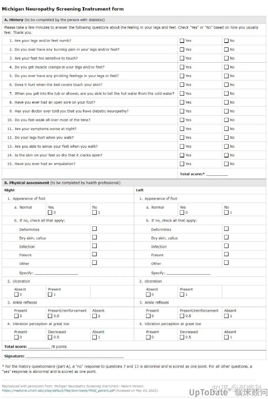 Modified Mnsi Questionnaire.pdf 糖尿病足溃疡的诊疗(1) - 知乎