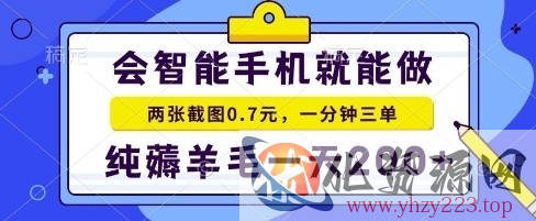 手机项目，二十秒一单，纯薅羊毛一天2张+做就有【揭秘】