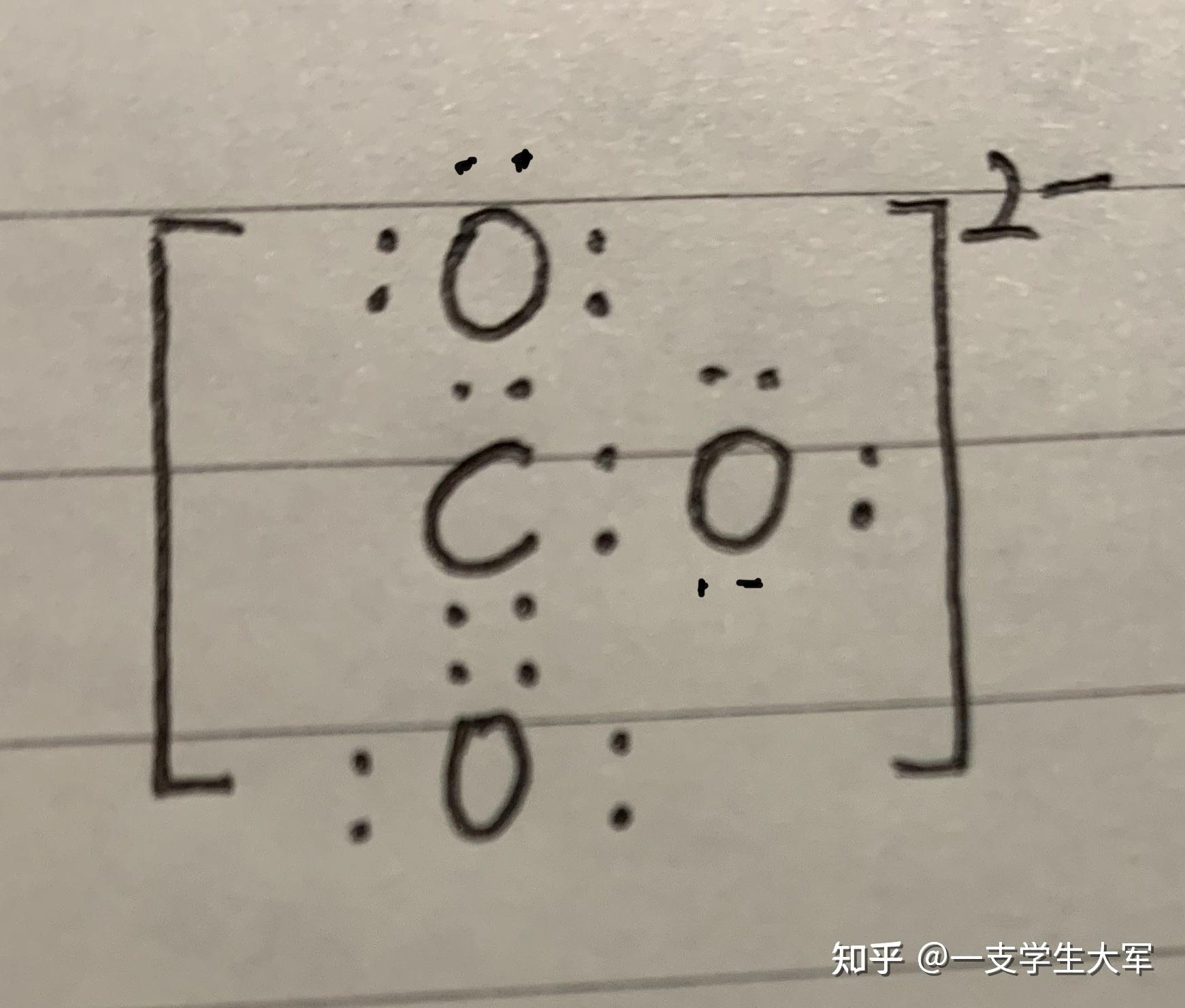 一氧化碳和碳酸根離子電子式怎麼寫?