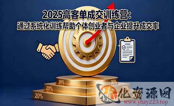 高客单成交训练营_wwz