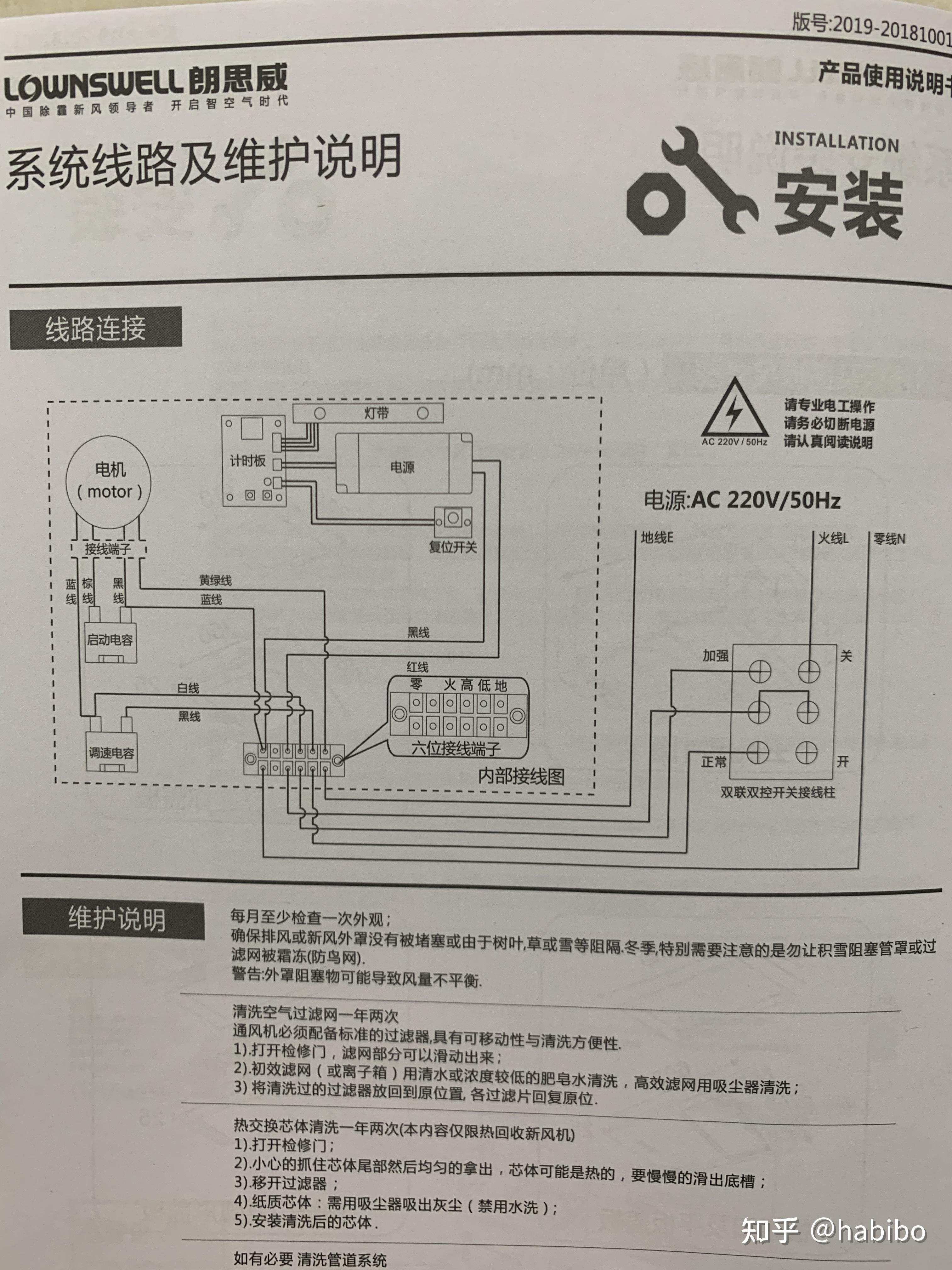 新风系统面板图解图片