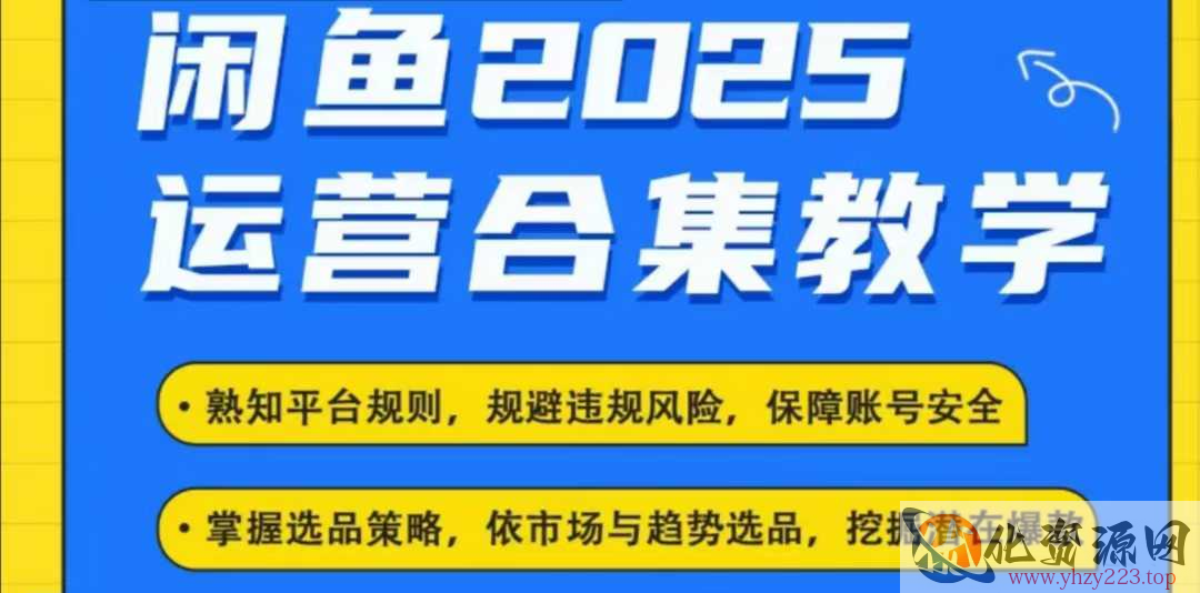 2025闲鱼电商运营全集，2025最新咸鱼玩法