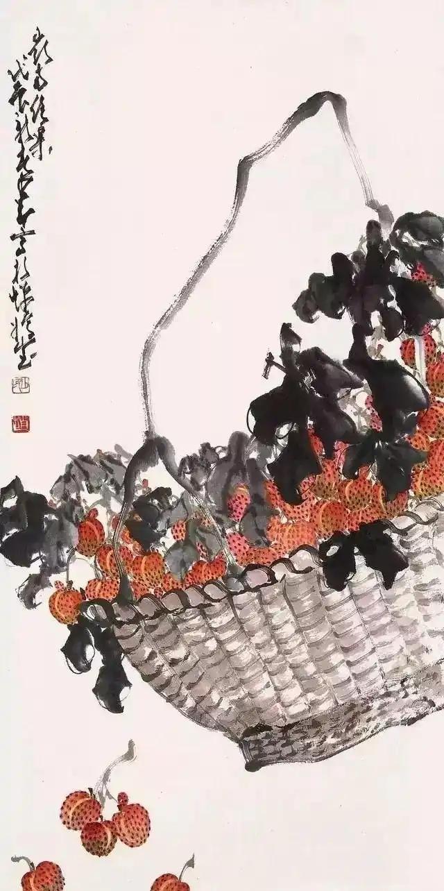 这位岭南画家的荔枝,画得很吉利! - 知乎