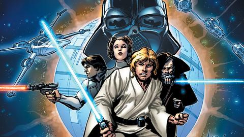 在《新的希望》里,c-3po和r2-d2躲在死星327控制室时,有几名冲锋队员