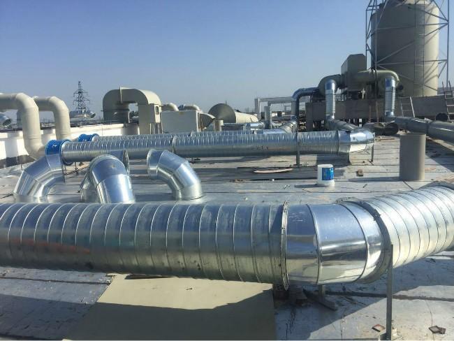 陕西通风管道加工安装,螺旋风管加工,不锈钢管道加工,排风管道加工