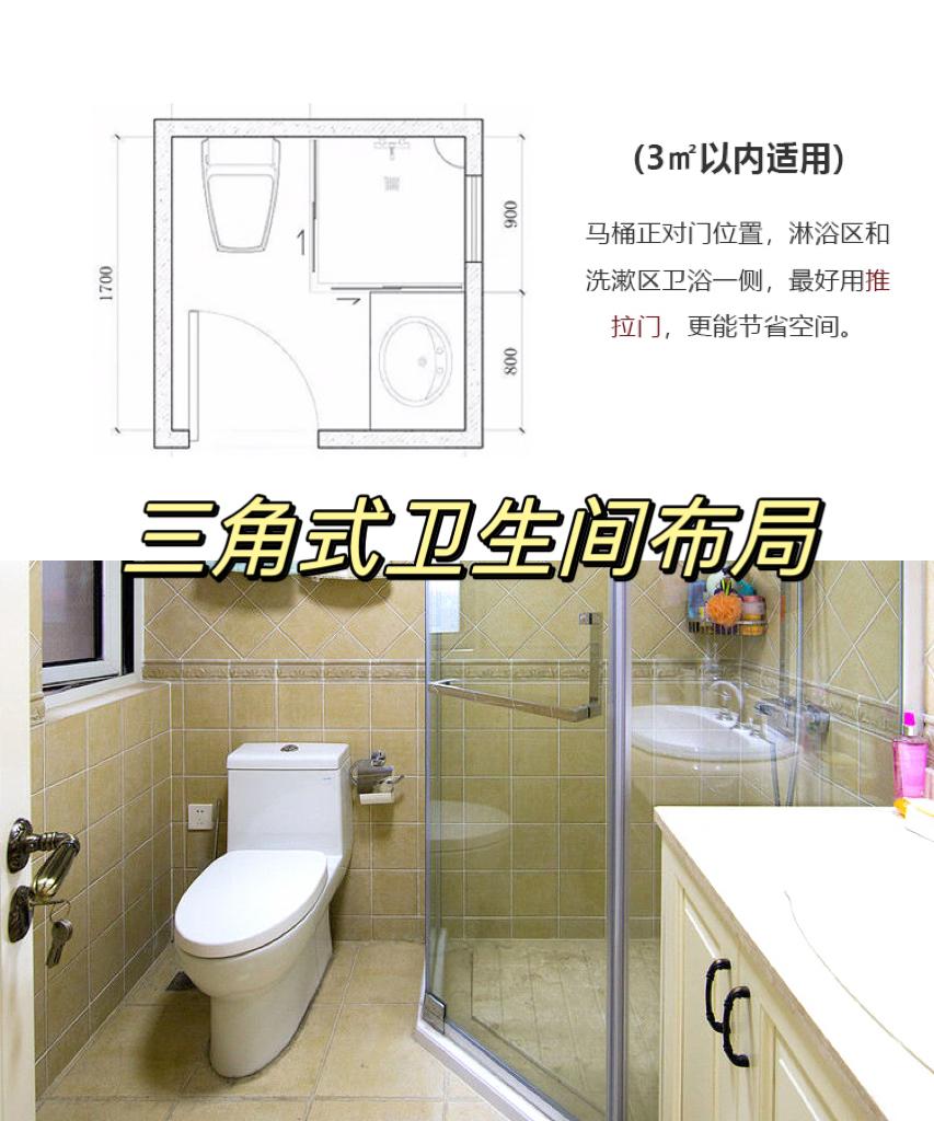 重庆装修 | 3-10㎡的卫生间万能公式布局合集! - 知乎