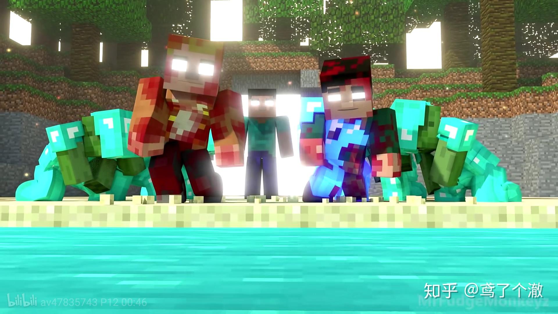 求minecraft中herobrine好看的图片