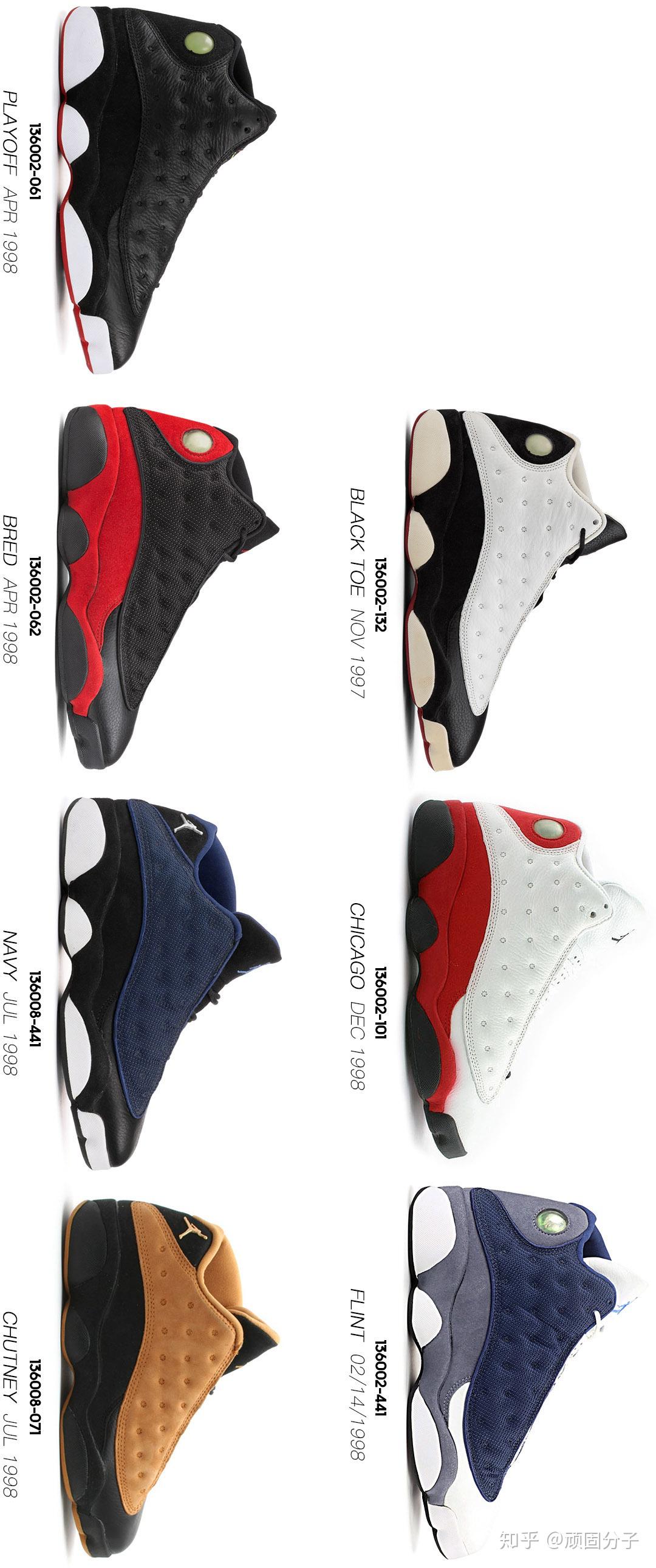史上最强！AIR JORDAN 13市售配色历史全收录 - 知乎