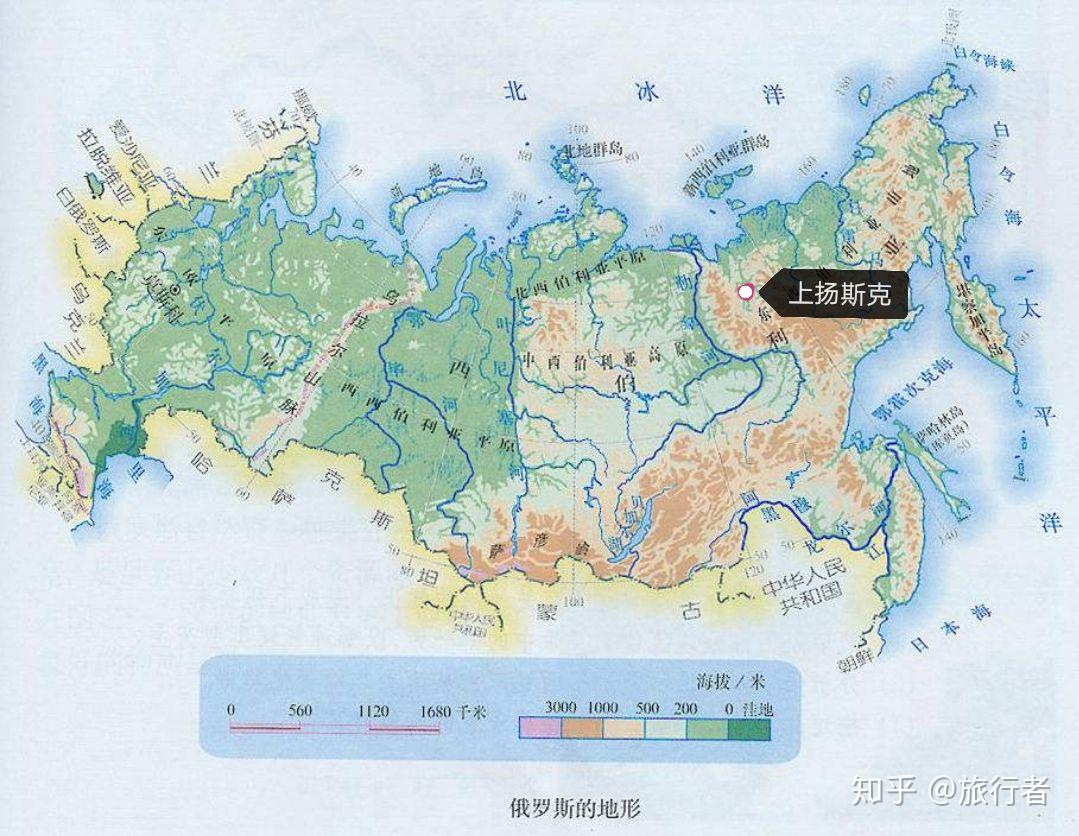 上扬斯克山脉地图图片