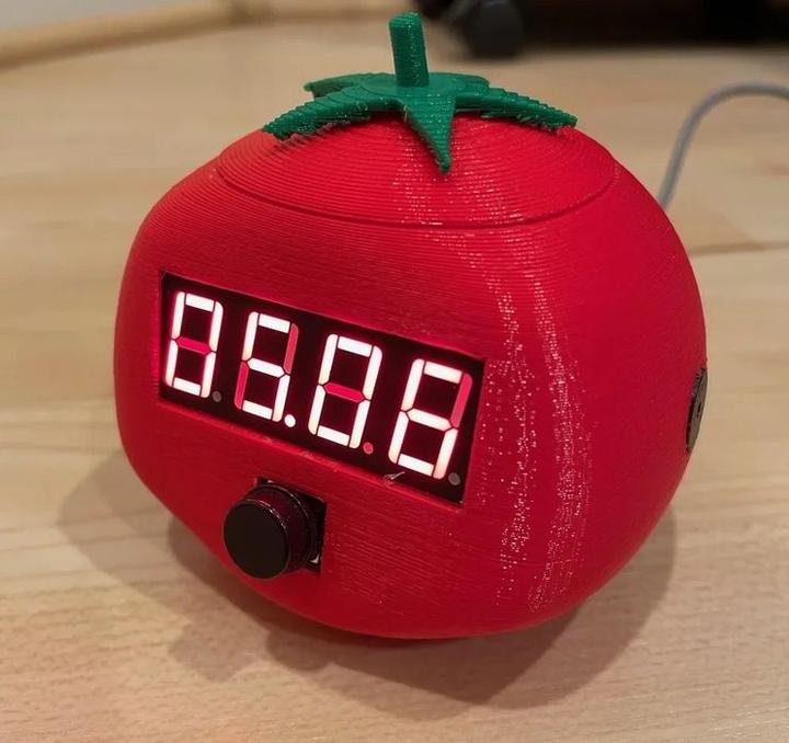 3d打印的番茄闹钟可以让你轻松执行番茄工作法