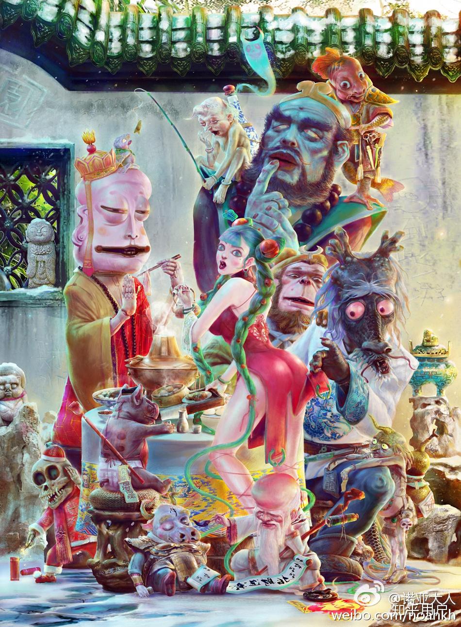 怎么评价微博大v诺亚大人的作品