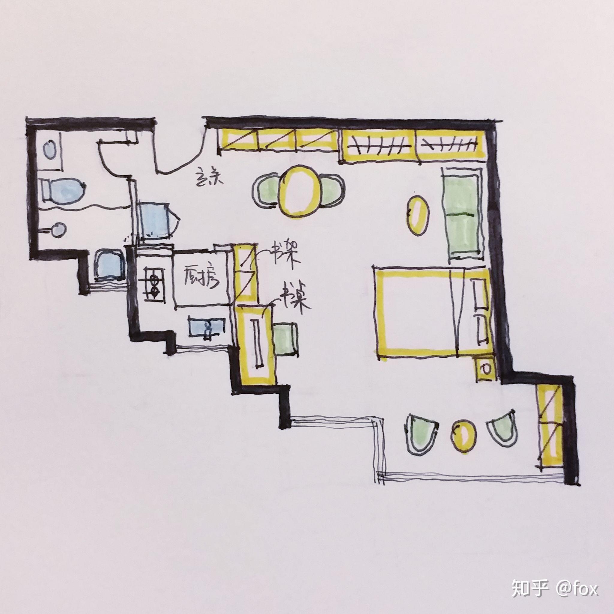 40平正方形戶型怎麼佈置