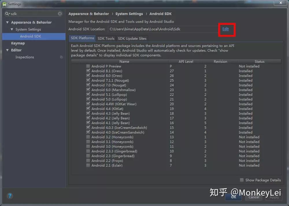 Android Studio - app红叉-Please select Android SDK - 知乎