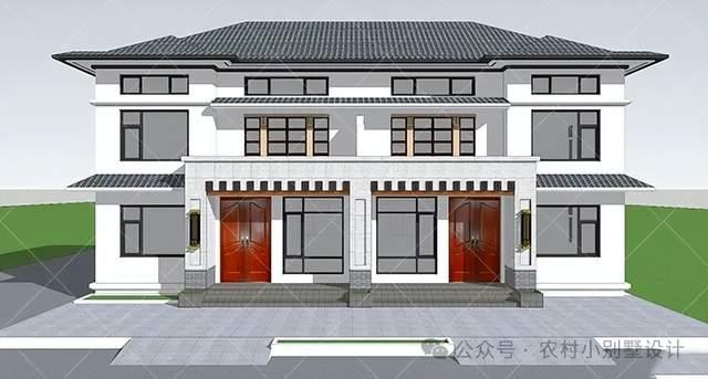 24套二层双拼兄弟农村自建房别墅,二层乡村别墅住宅自建房设计 - 知乎