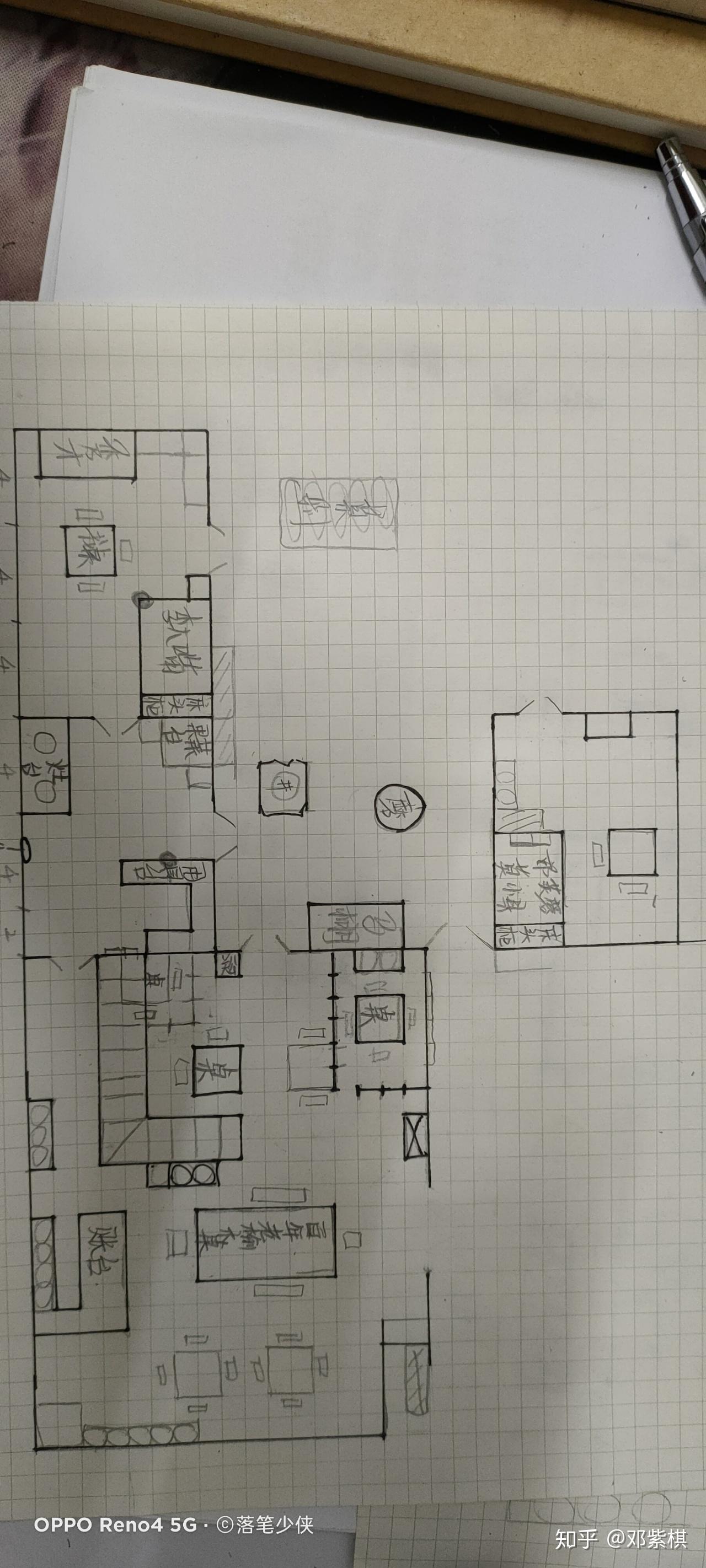 如果要画同福客栈的平面图那是什么样的