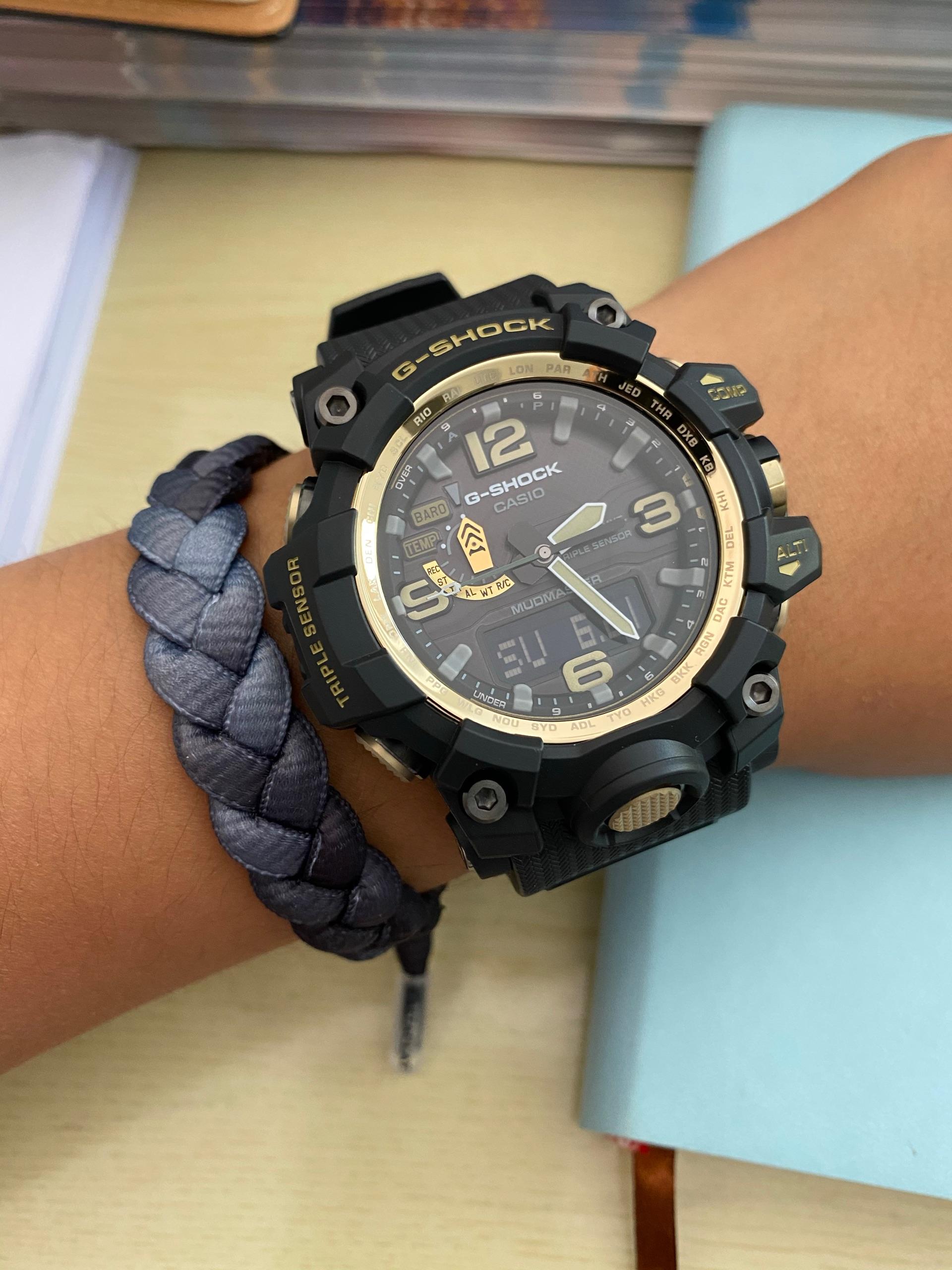 男生戴卡西歐gshock110黑武士黑金黑玫瑰金哪個好看