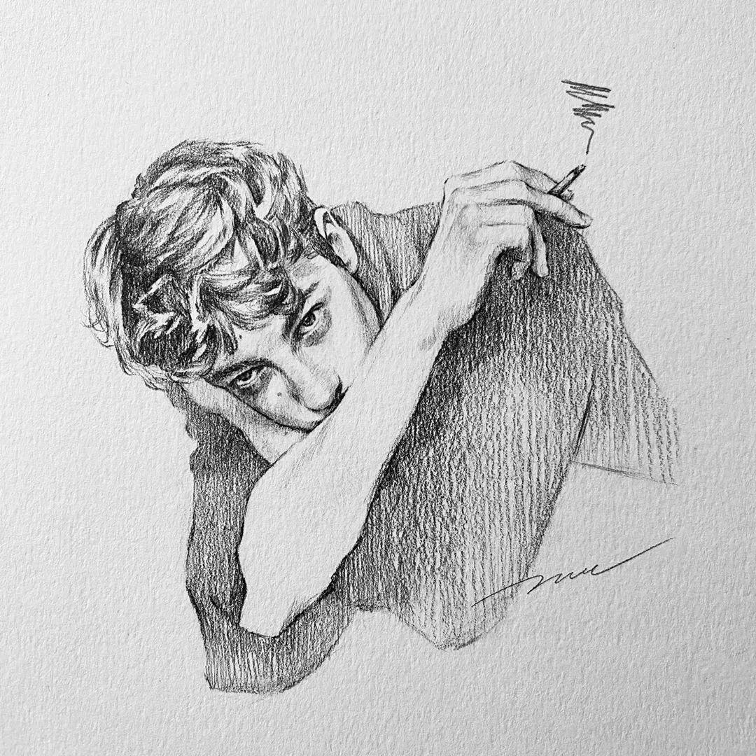 有没有素描头像微信头像推荐