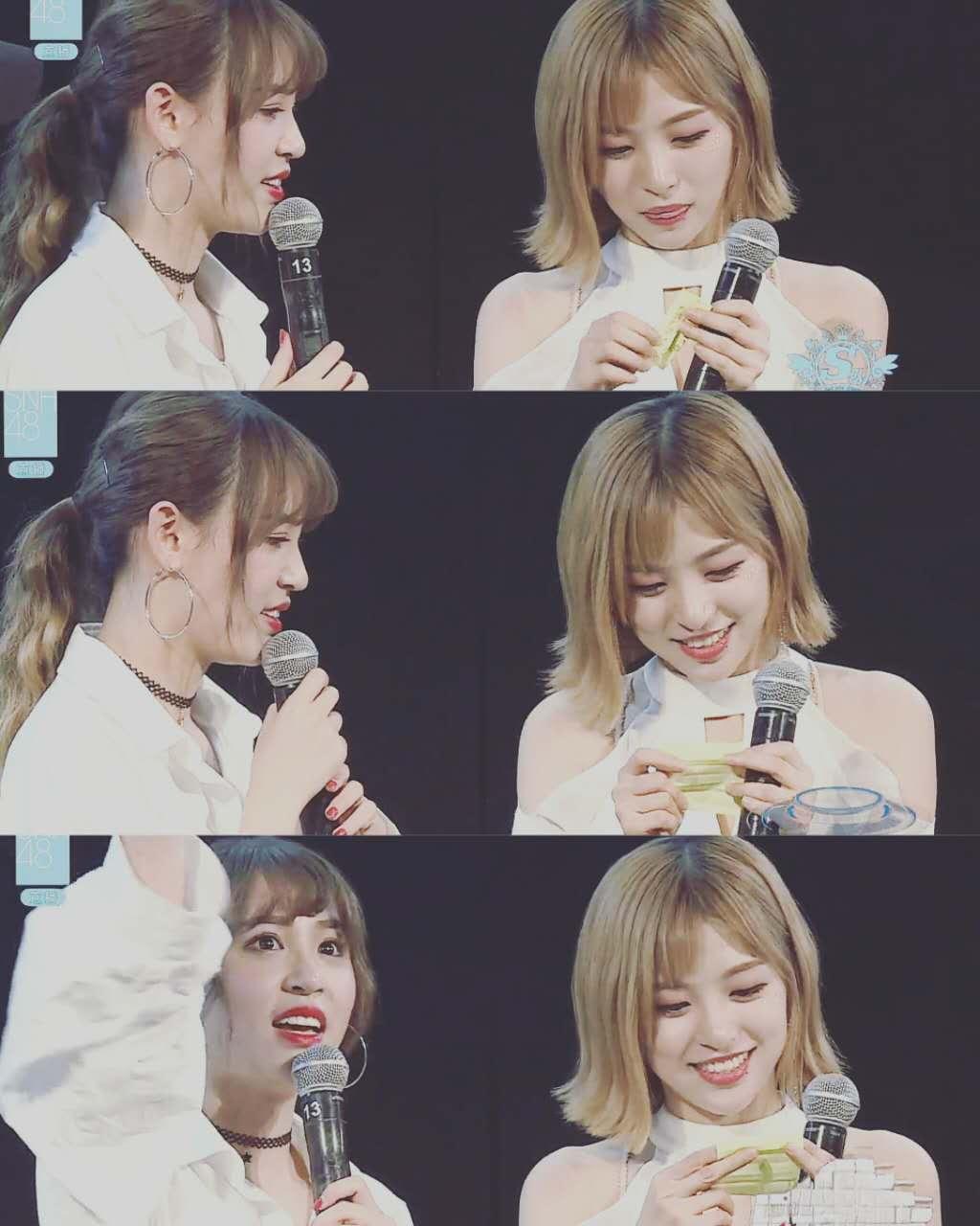 如何评价snh48中孔肖吟钱蓓婷的肖钱cp