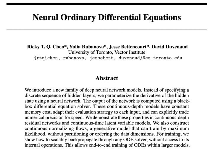 Neural ordinary differential equations python 
