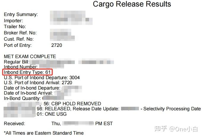 【美国进口清关】保税运输和 Entry 申报类型 - 知乎
