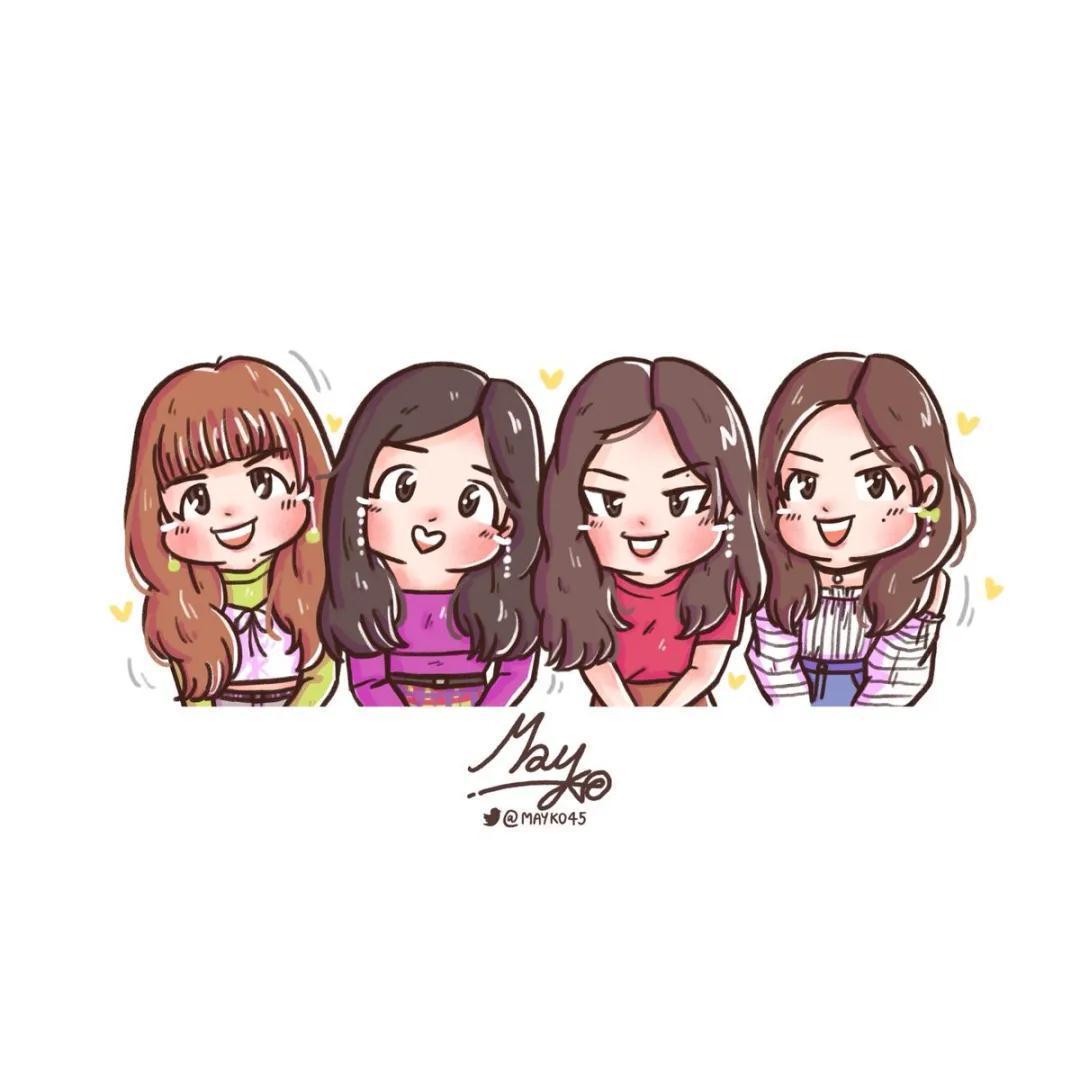 有没有blackpink四人的壁纸无水印