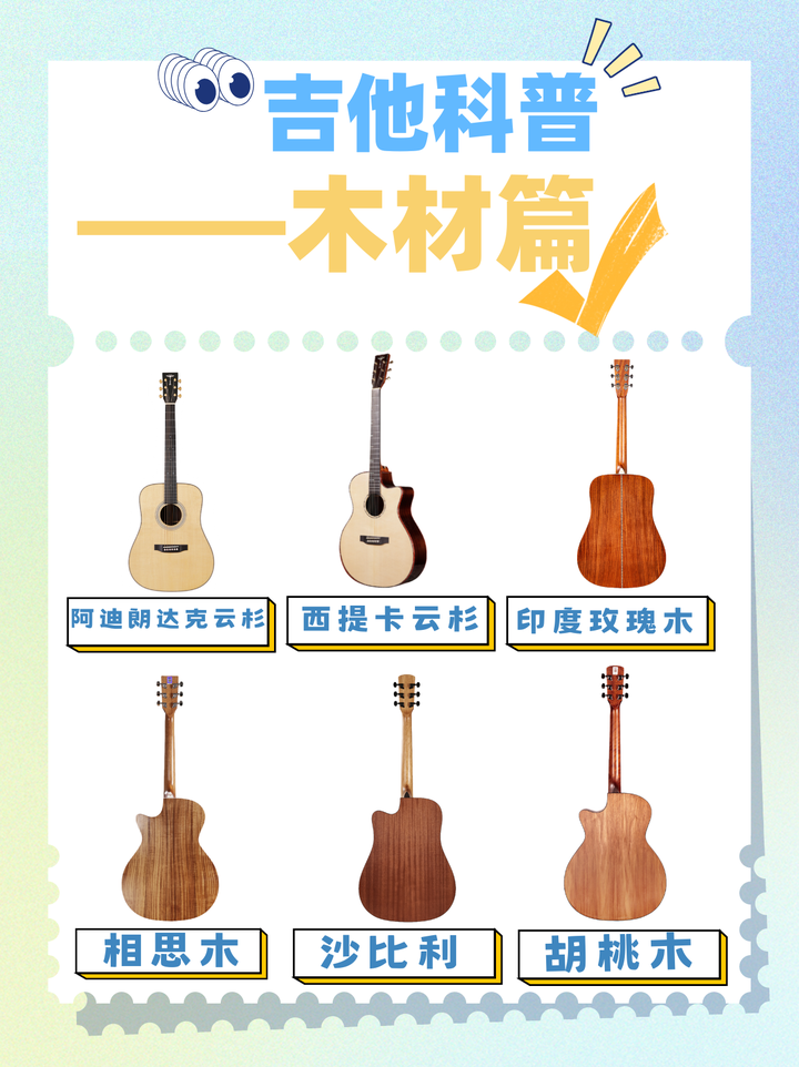 《吉他木材介绍》