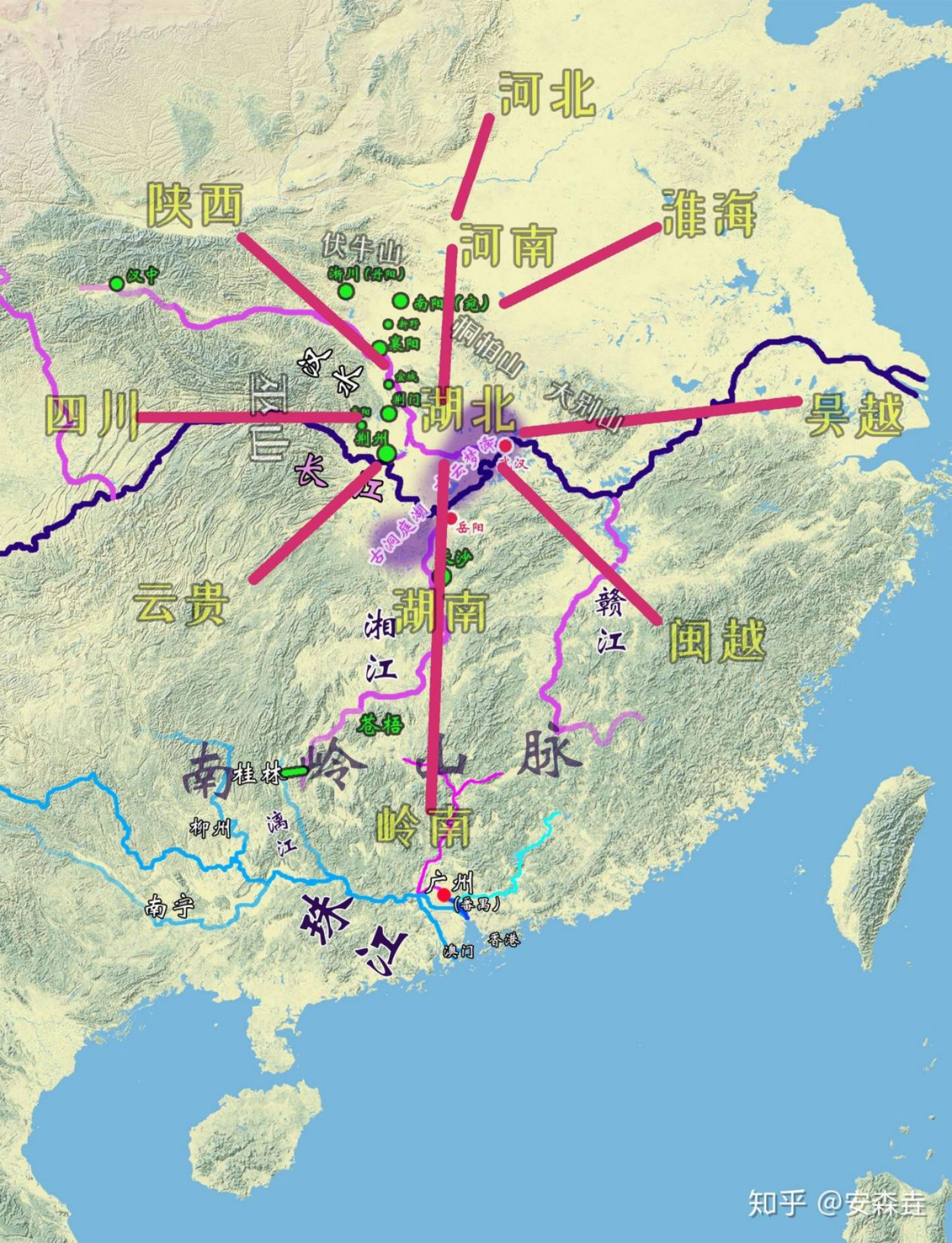 图 25:作为通衢的湖北示意图 图 25:作为通衢的湖北示意图