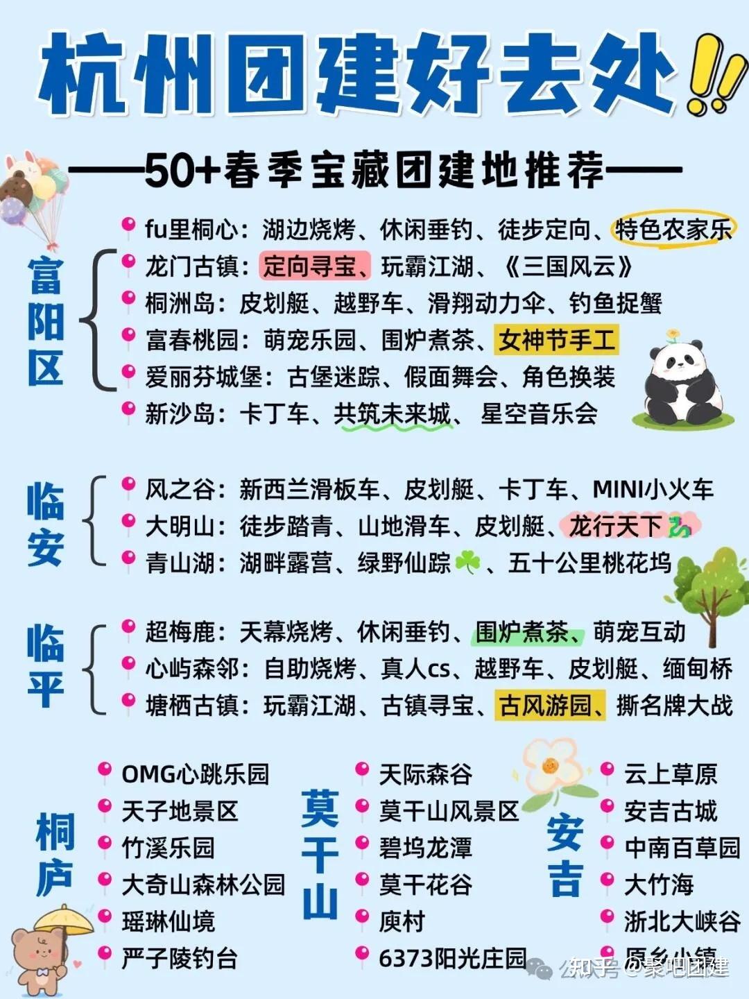 杭州100个公司团建旅游好去处，春季团建天花板，20款热门团建方案，打工人狂喜！ - 知乎