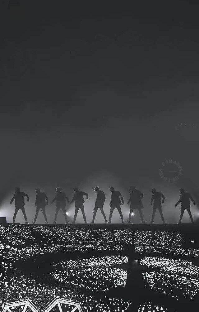 有exo九人的壁纸吗