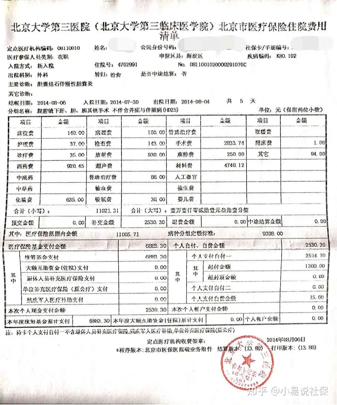 医保结算单到底是什么? - 知乎