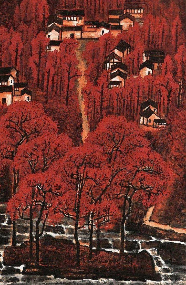 李可染名画万山红遍创作背后的故事- 知乎