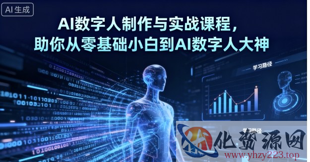 AI数字人制作与实战课程，助你从零基础小白到AI数字人大神