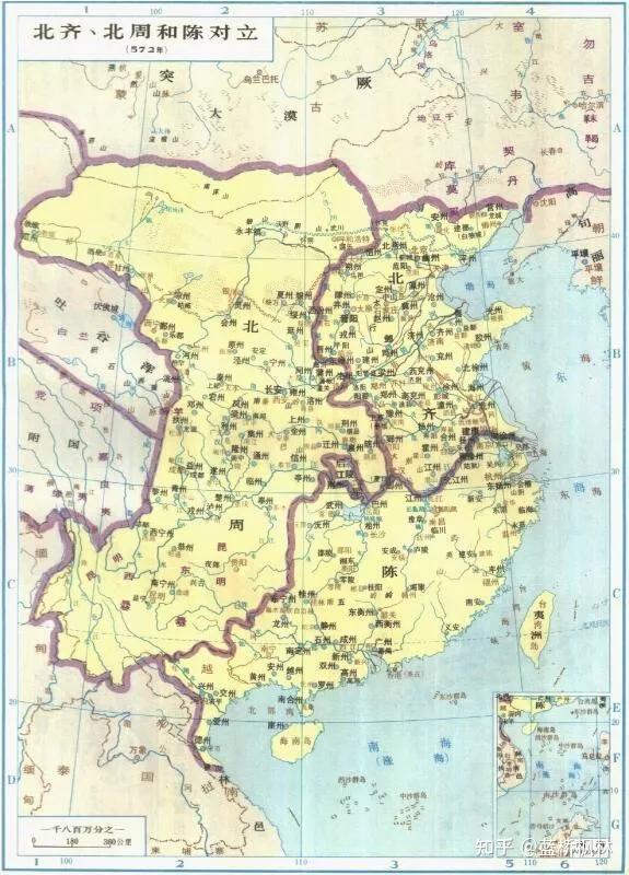 历史天空─南北朝时期北朝的北周王朝疆域 - 知乎