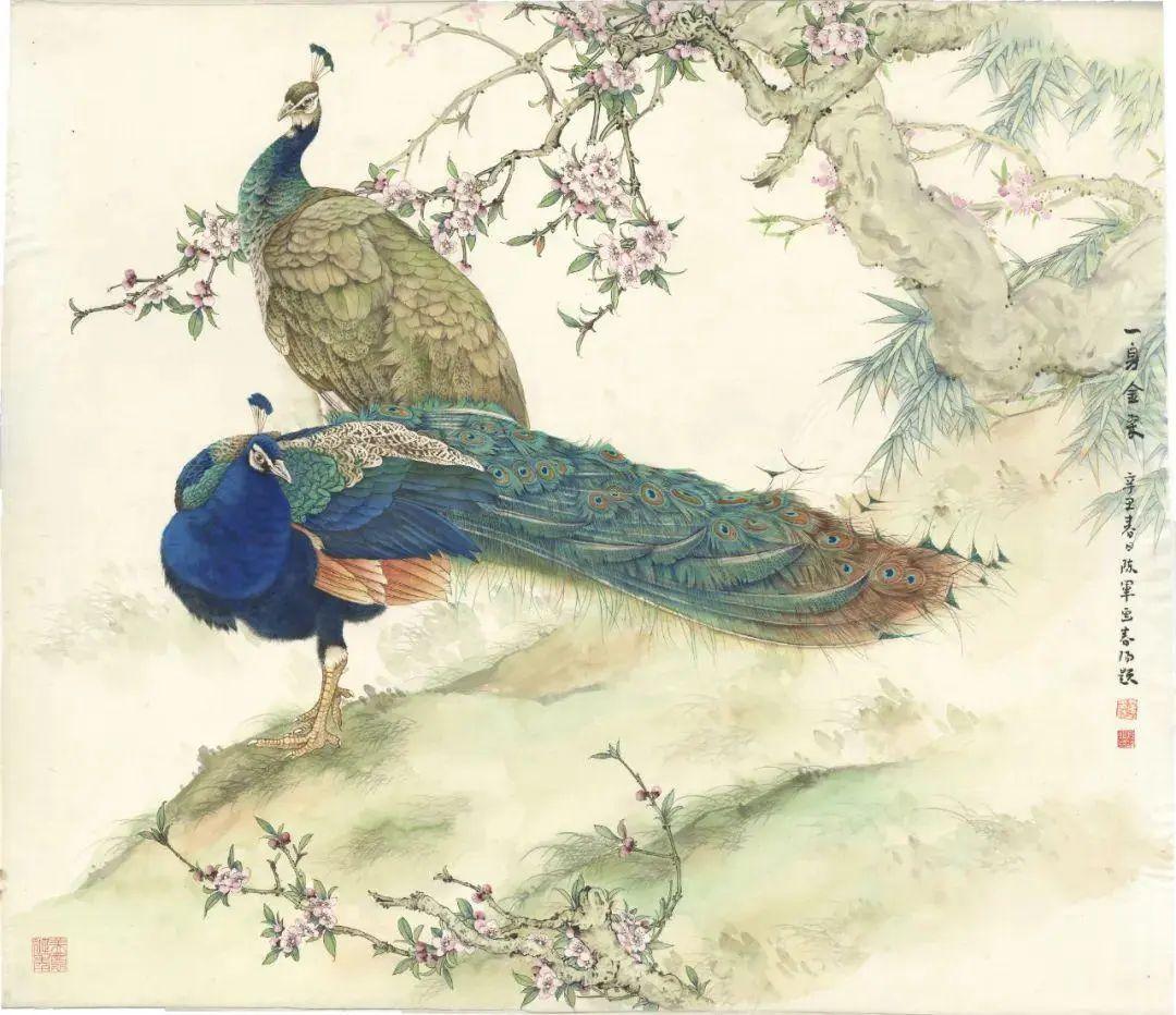 艺术世界】富贵溢彩，华美国色｜陈军工笔新作- 知乎