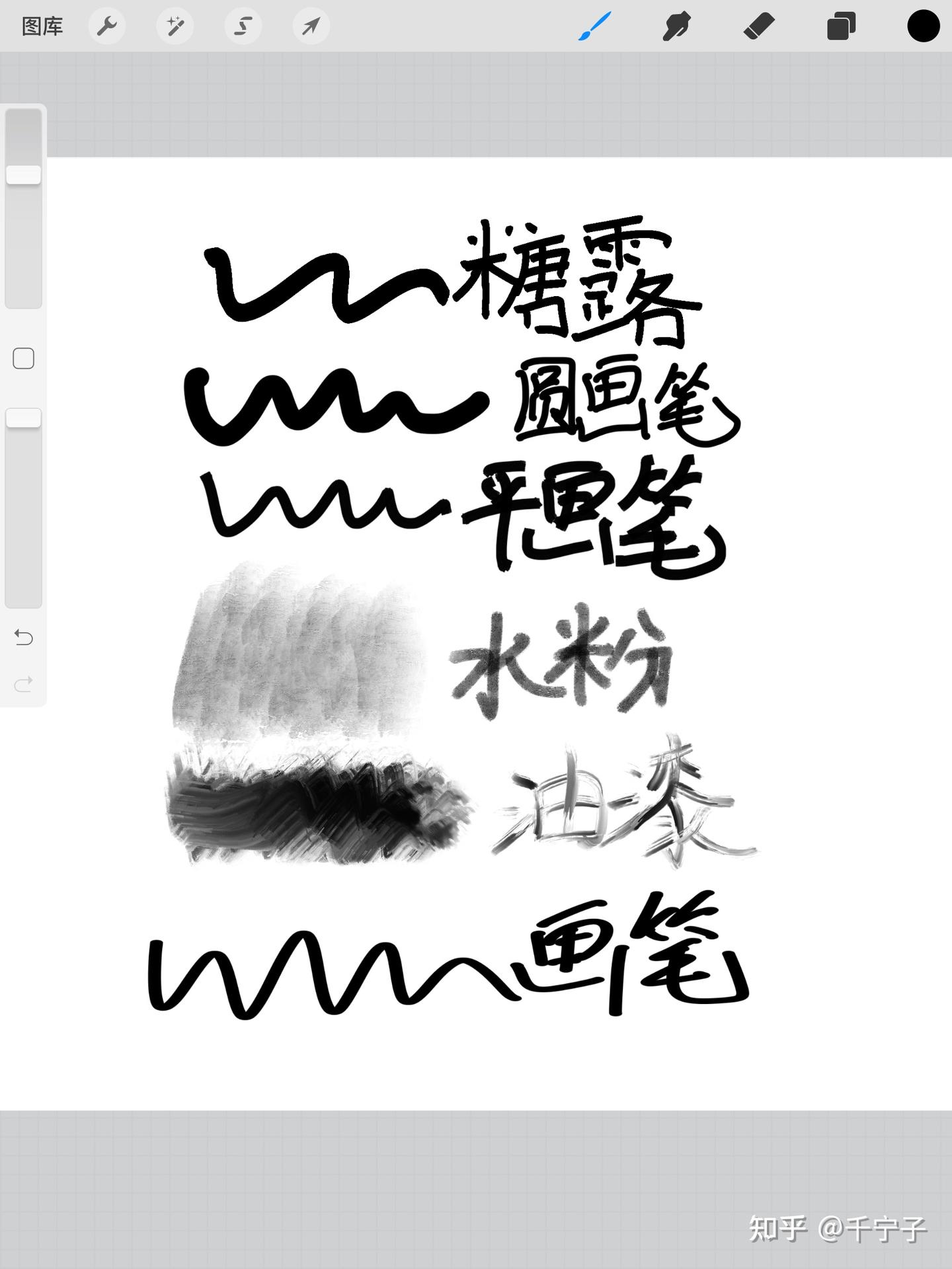 Procreate一使用方法 Procreate那些很实用的自带笔刷有哪些？ - 知乎