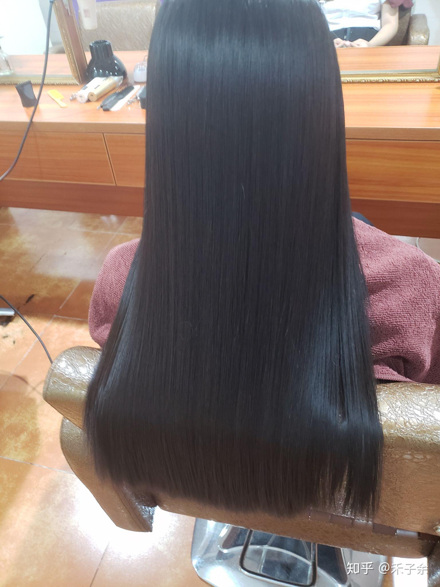 本人头发柔顺发质较好但说不上很直想要一头有光泽的直发拉直是好的