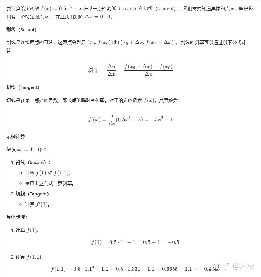 01.01 微分（Differentiation），切线（tangent）与割线（secant）的区别 - 知乎