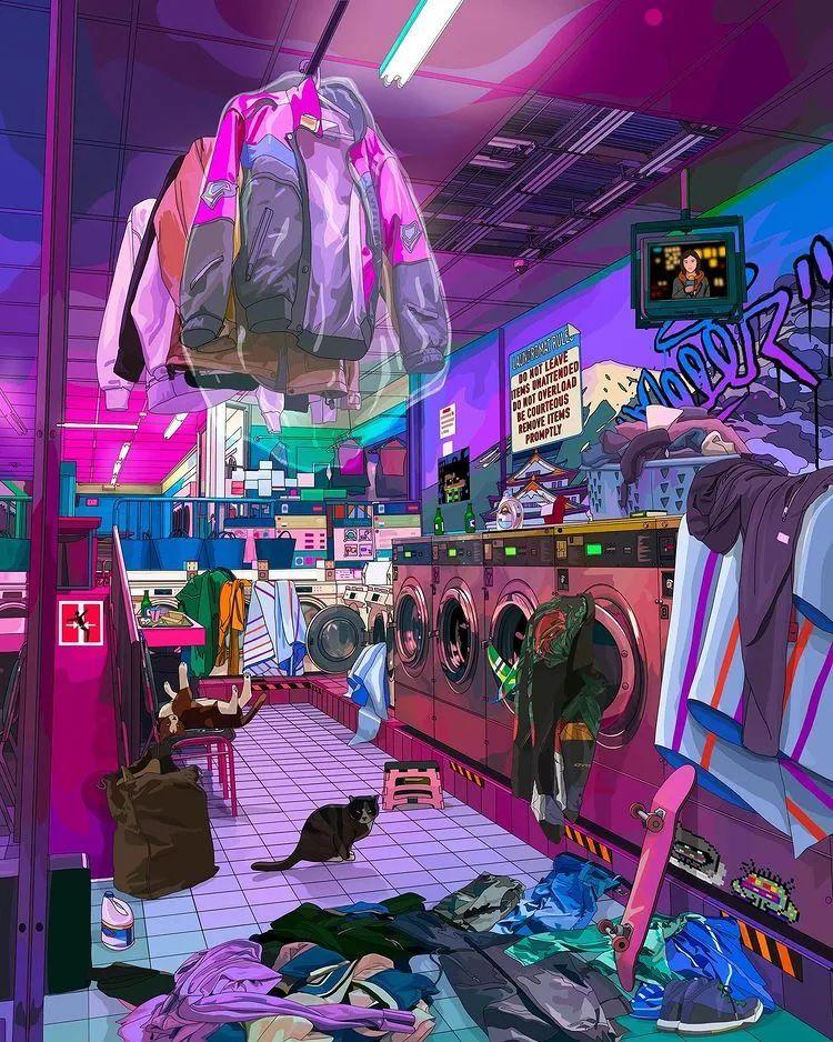 有什么赛博朋克风格的图片或者壁纸? - 知乎