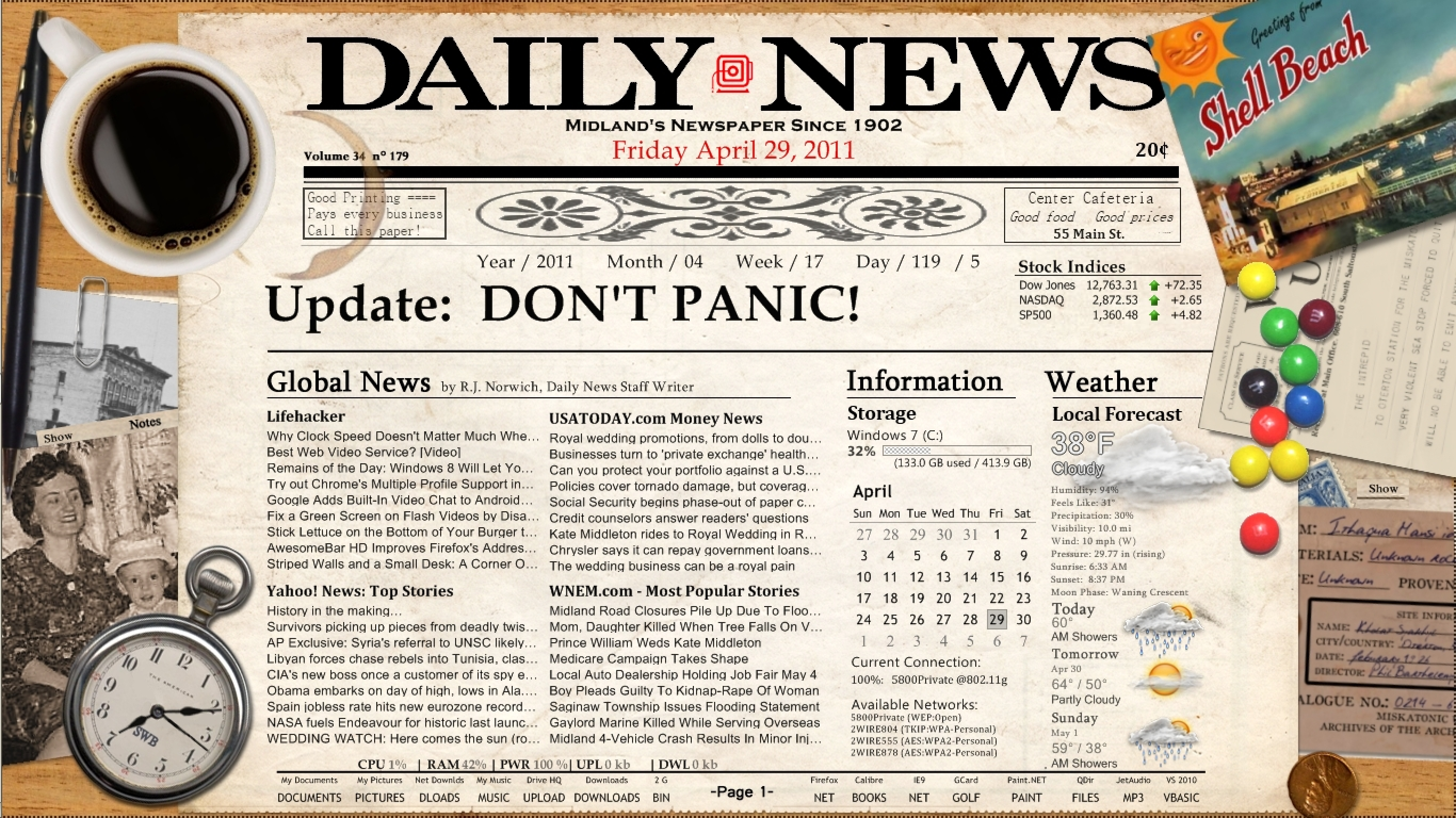 有没有好看的高清的英语报纸电脑壁纸