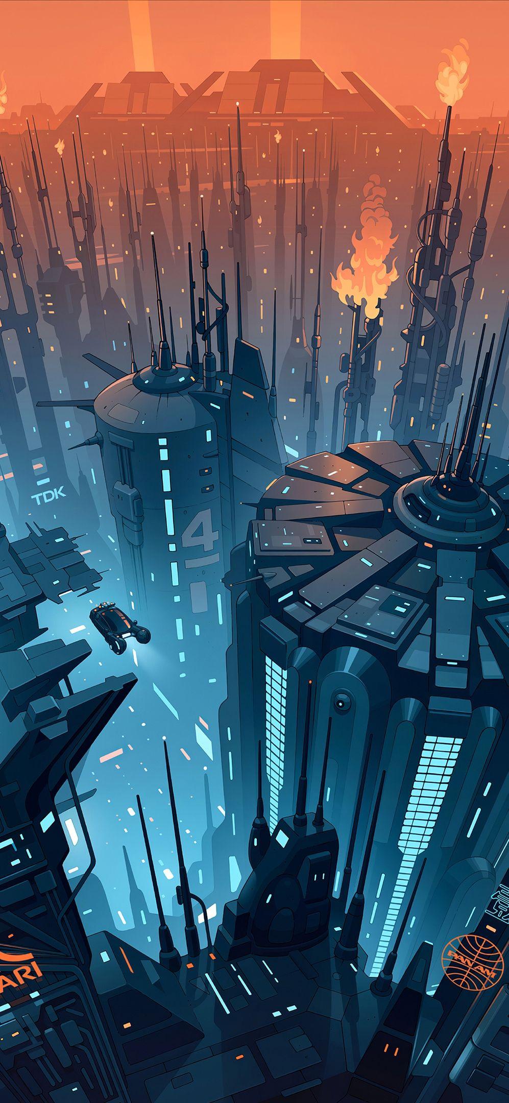 有没有赛博朋克风的全屏壁纸