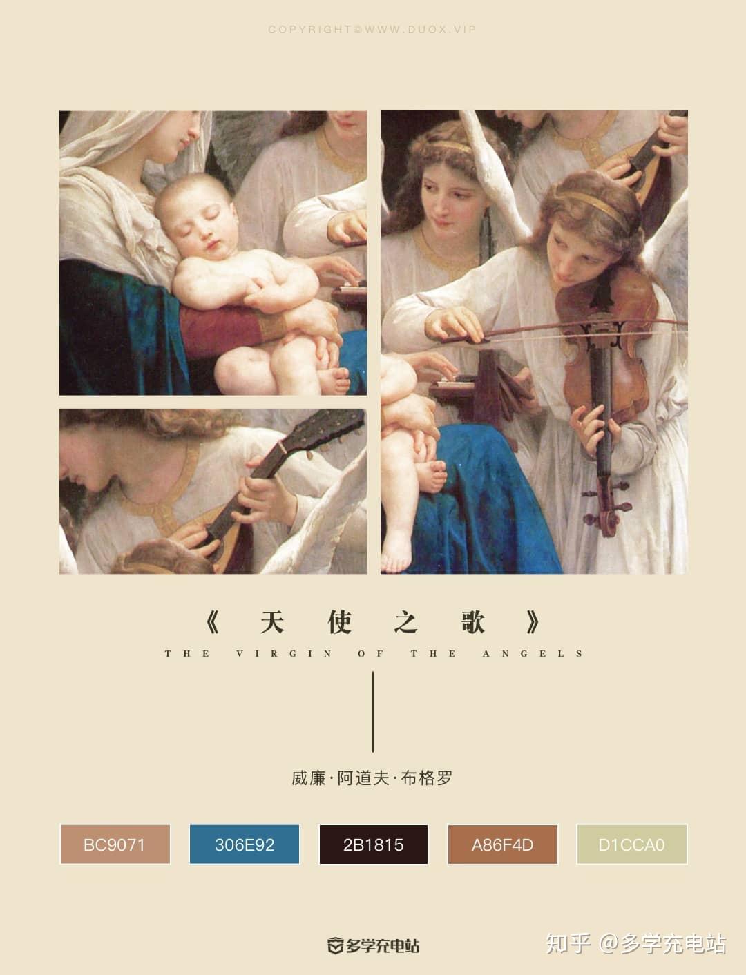 每日一画|《天使之歌》1881年 威廉·阿道夫·布格罗 艺术赏析 - 知乎