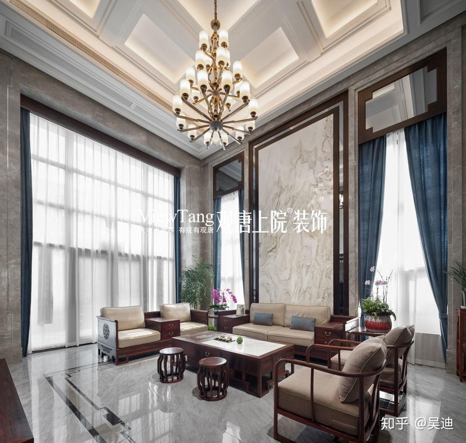 别墅装修新中式风格实景 - 知乎