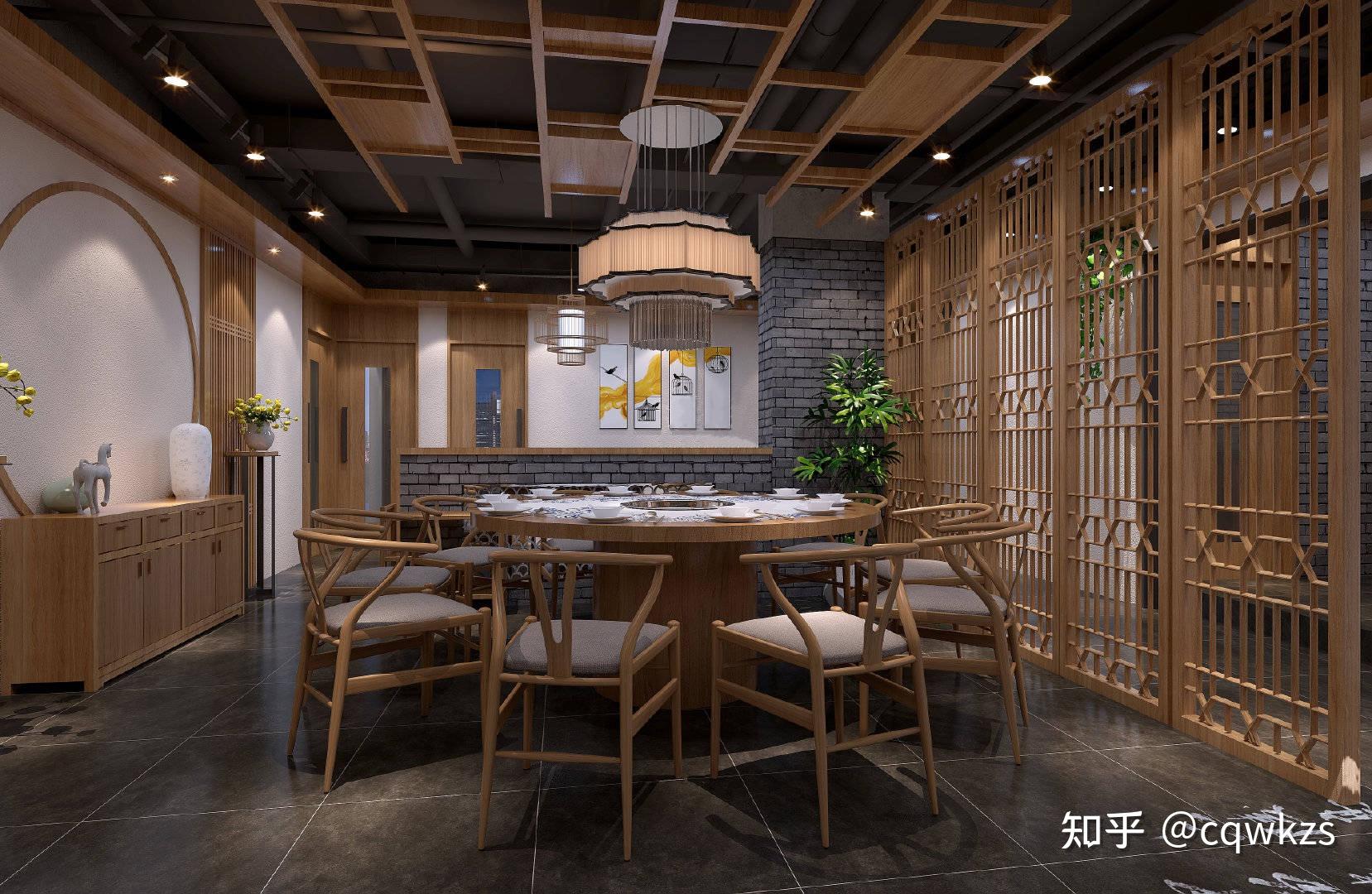 新中式风格火锅店设计|重庆火锅店设计|唯楷装饰 - 知乎