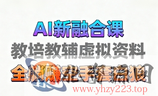 育儿教学教培新玩法，AI生成教学视频，市场大，操作简单，变现天花板非常高